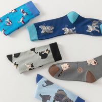 Vintage-Socken Mit Katzen-Print