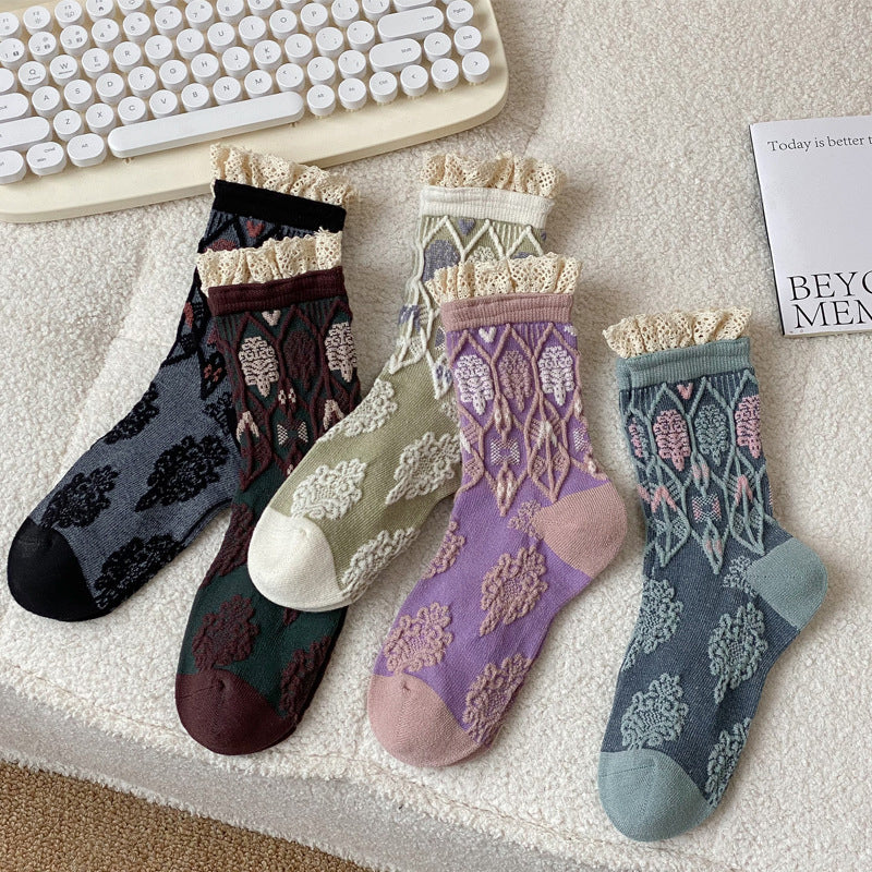 Vintage Lässige Socken