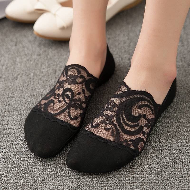 Atmungsaktive Blumensocken