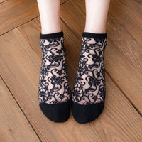 Atmungsaktive Florale Jacquard-Socken