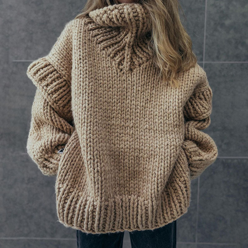 Lässiger Übergroßer Pullover