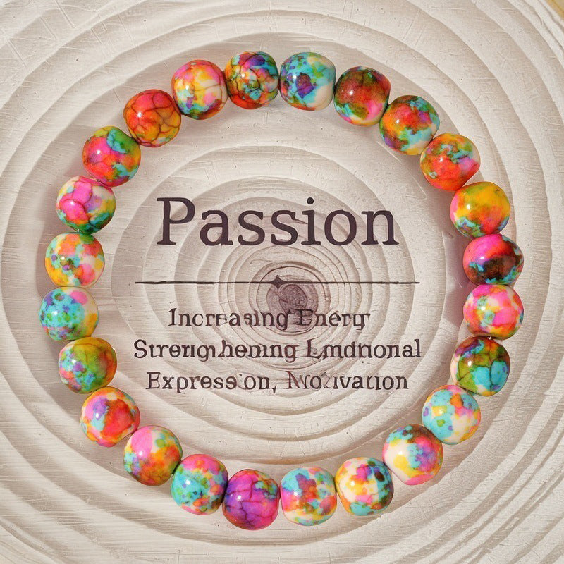 Buntes Perlenarmband