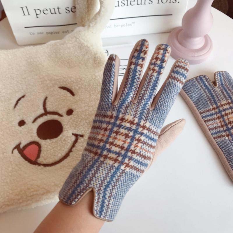 Vintage Karierte Warme Handschuhe