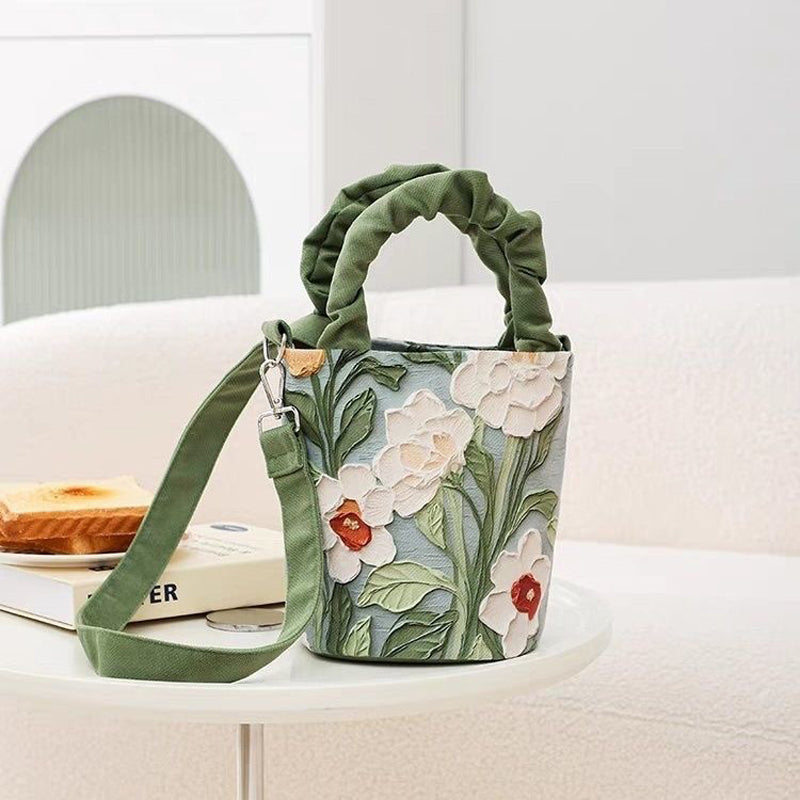 Vintage Tasche Mit Blumenmuster