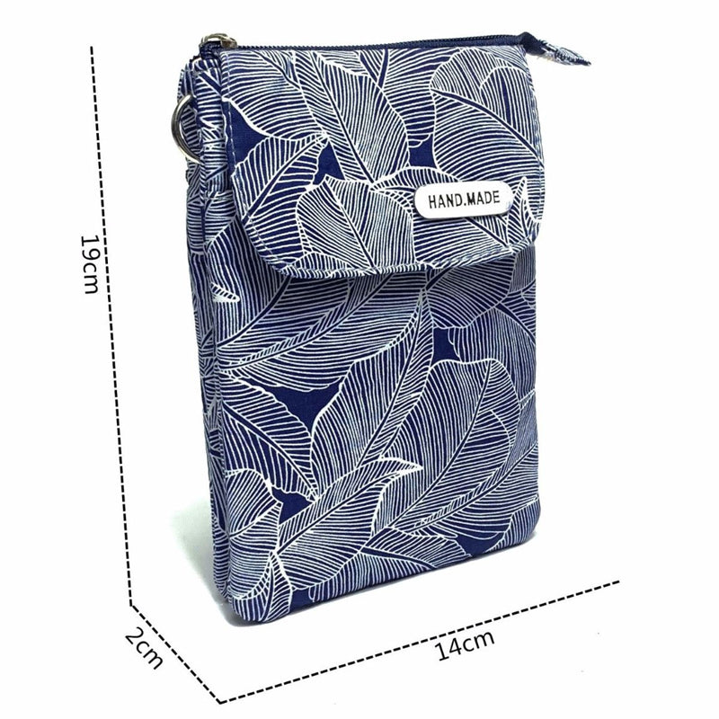 Vintage-Tasche Mit Blattmuster