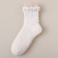 Warme Plüschsocken
