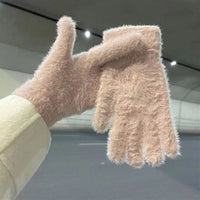 Einfarbige Warme Handschuhe