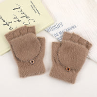 Einfarbige Warme Handschuhe