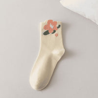Lässige Socken Mit Blumenmuster