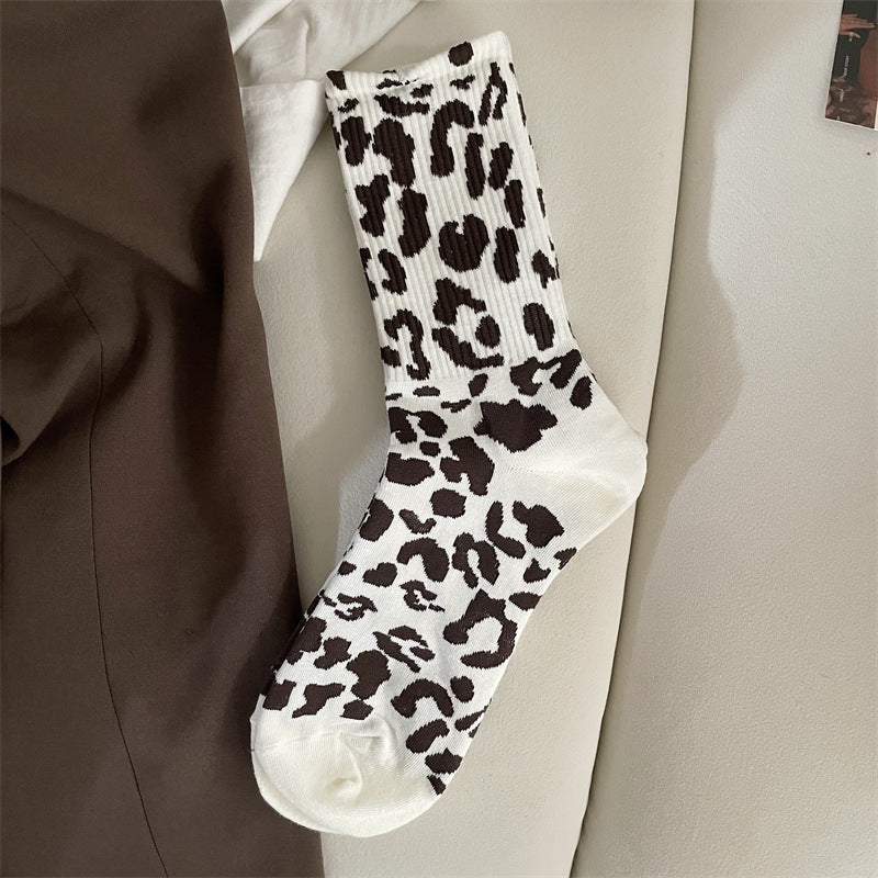 Vintage-Socken Mit Leopardenmuster