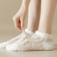 Warme Plüschsocken
