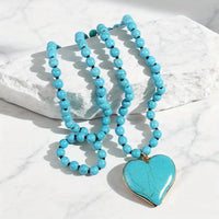 Böhmische Perlen-Anhängerhalskette