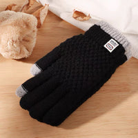 Warme Strickhandschuhe