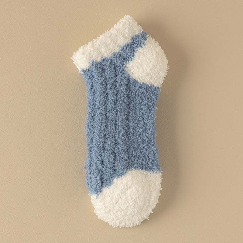 Warme Plüschsocken