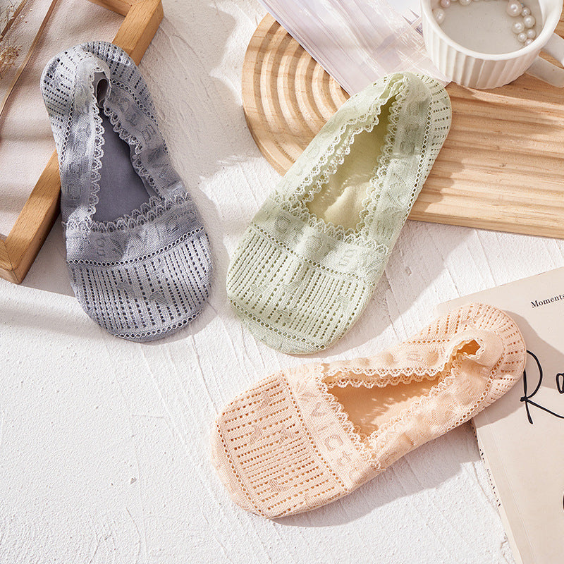 Atmungsaktive Spitzensocken