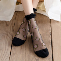 Atmungsaktive Blumensocken