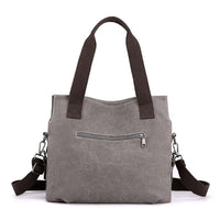 Vintage Kontrastierende Canvas-Tasche