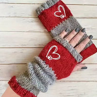 Warme Handschuhe Mit Herzmuster