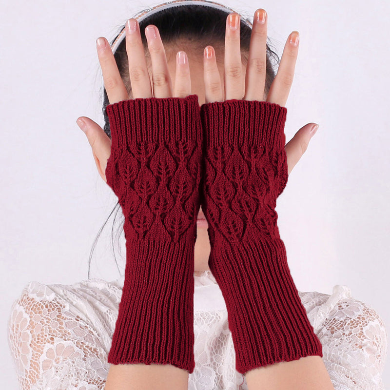 Einfarbig Warme Handschuhe