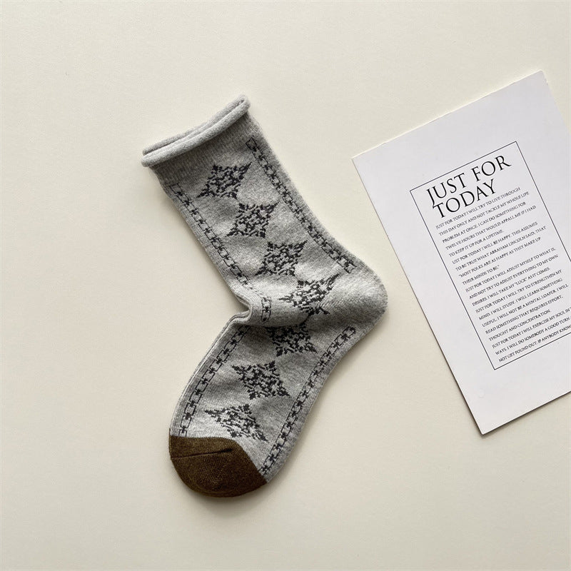 Vintage Lässige Socken