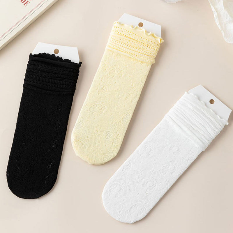 Atmungsaktive Spitzensocken