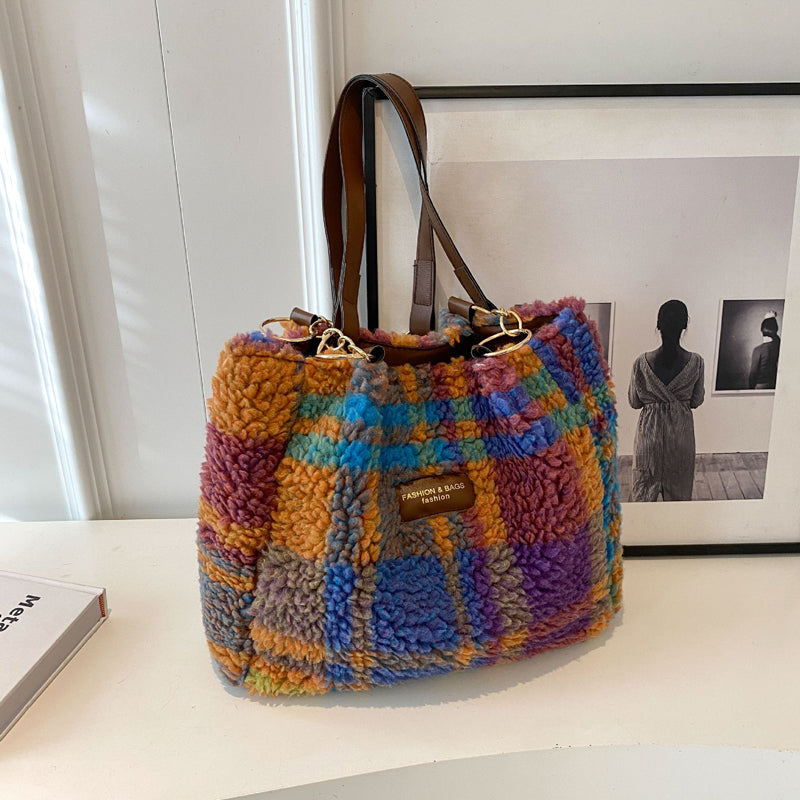 Vintage Karierte Tasche