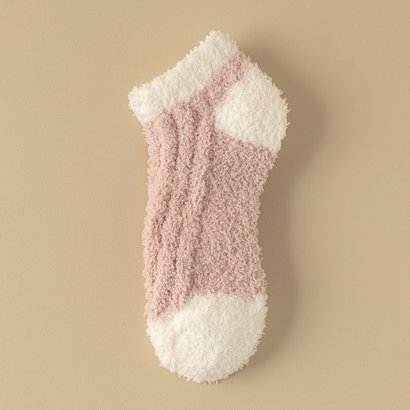 Warme Plüschsocken