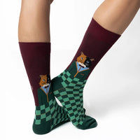 Kreative Socken Mit Katzenmuster