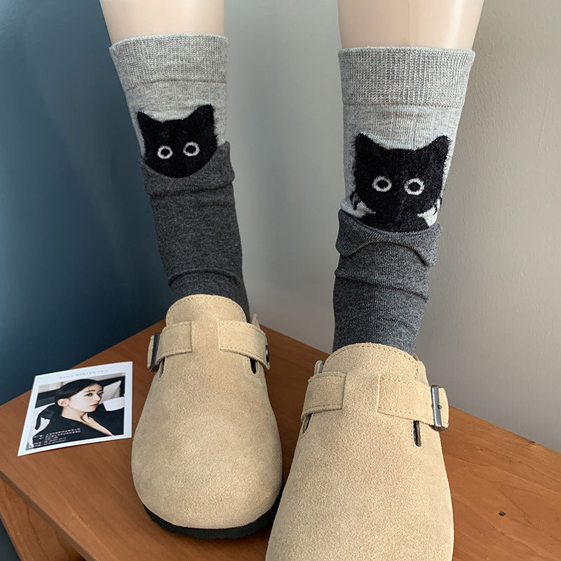 Kreative Socken Mit Katzenmuster