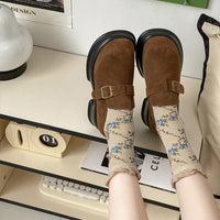 Vintage-Socken Mit Blumenmuster