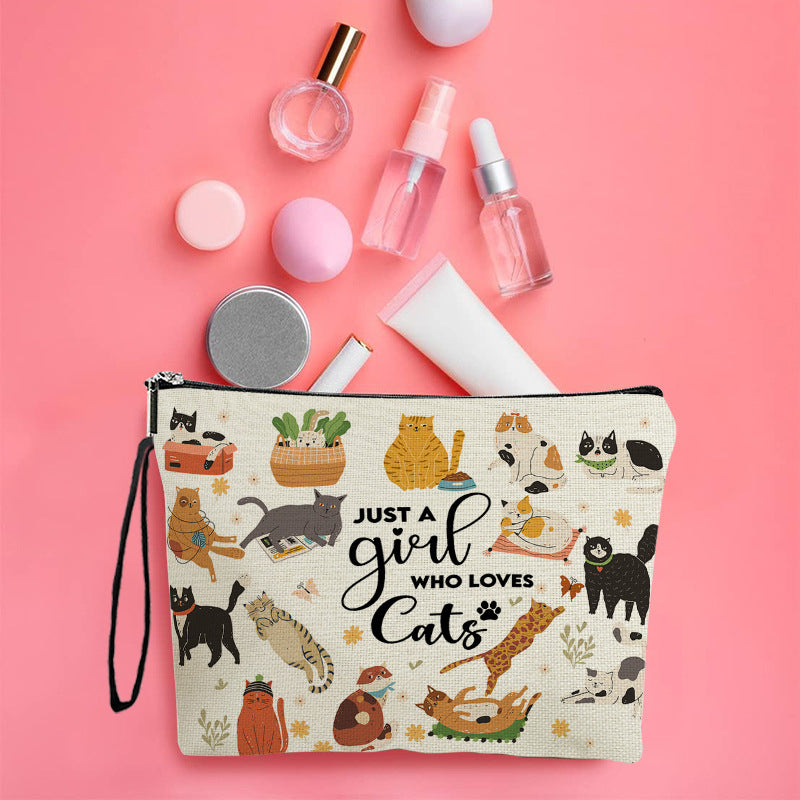 Lässige Tasche Mit Katzenmuster