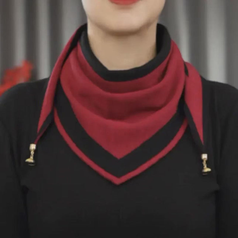 Vintage-Farbblock-Schal