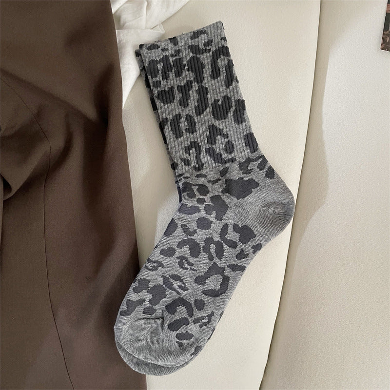 Vintage-Socken Mit Leopardenmuster