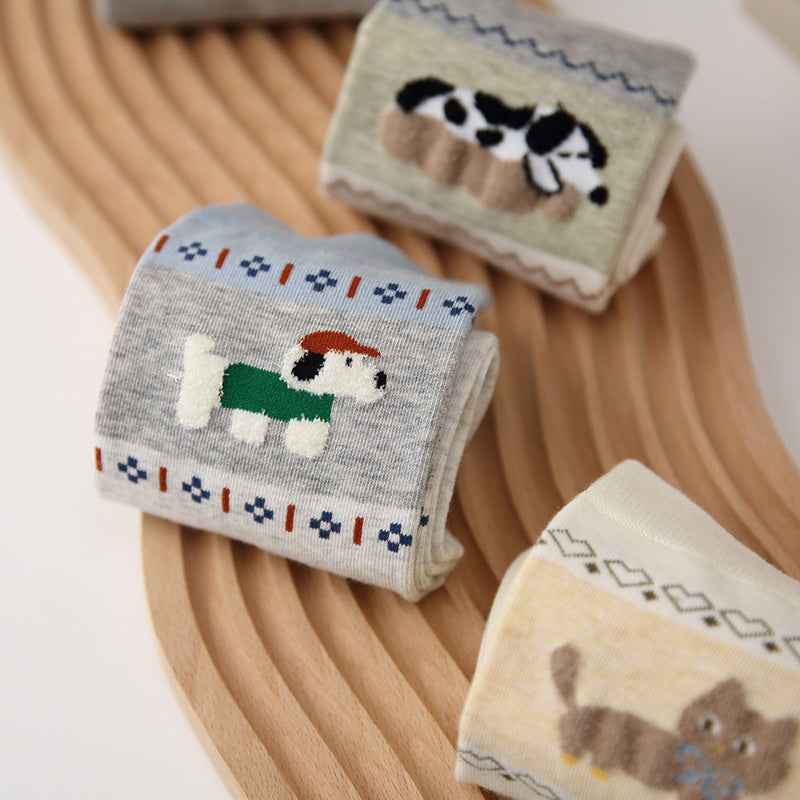 Socken Mit Cartoon-Tiermotiven