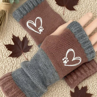 Warme Handschuhe Mit Herzmuster