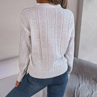 Lässiger Zopfstrickpullover