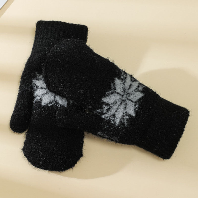 Warme Schneeflocken-Handschuhe