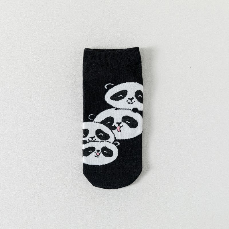 Lässige Socken Mit Panda-Muster