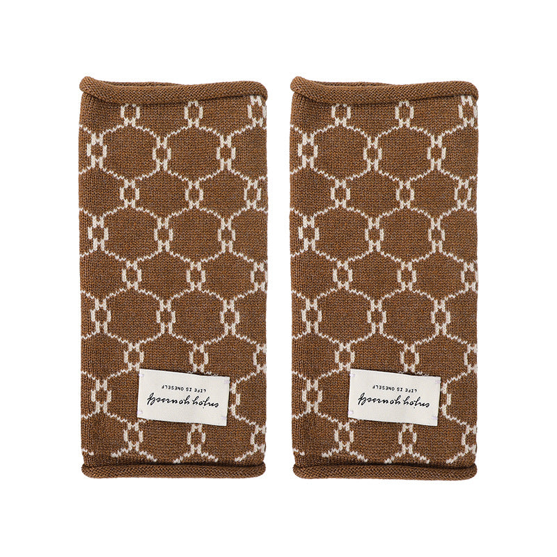 Geometrische Warme Handschuhe