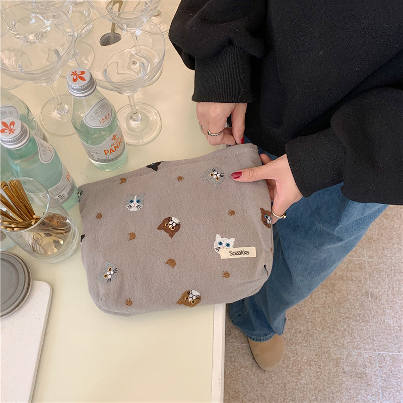 Lässige Tasche Mit Katzen-Print