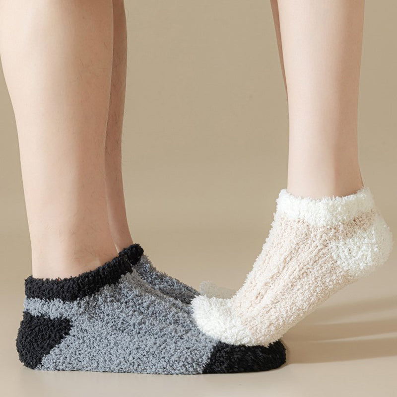 Warme Plüschsocken
