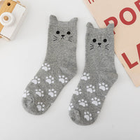 Socken Mit Katzenpfotenmuster