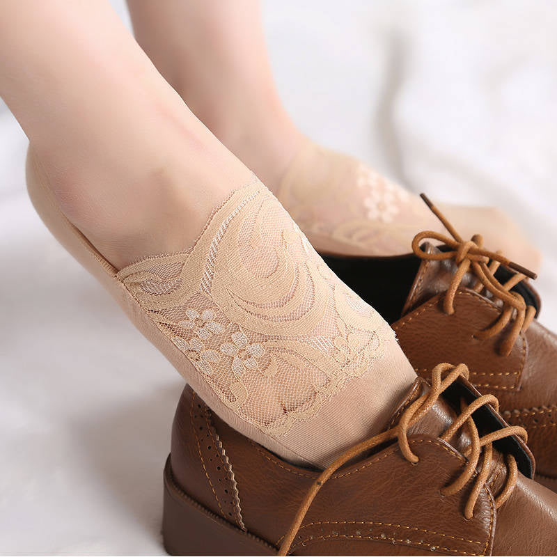 Atmungsaktive Blumensocken