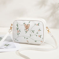 Lässige Tasche Mit Blumenstickerei