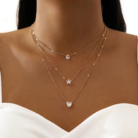 Vintage Böhmische Anhänger Halskette