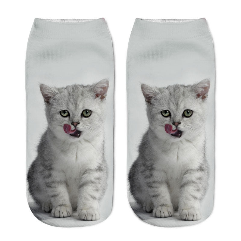 Kreative Socken Mit Katzenprint