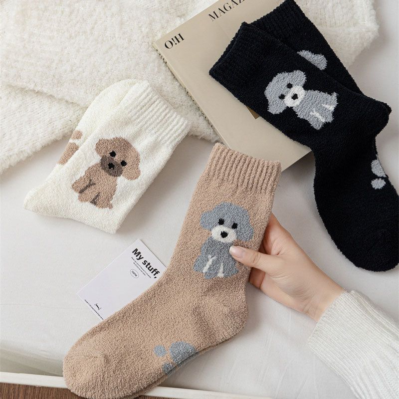 Lässige Socken Mit Cartoon-Hund