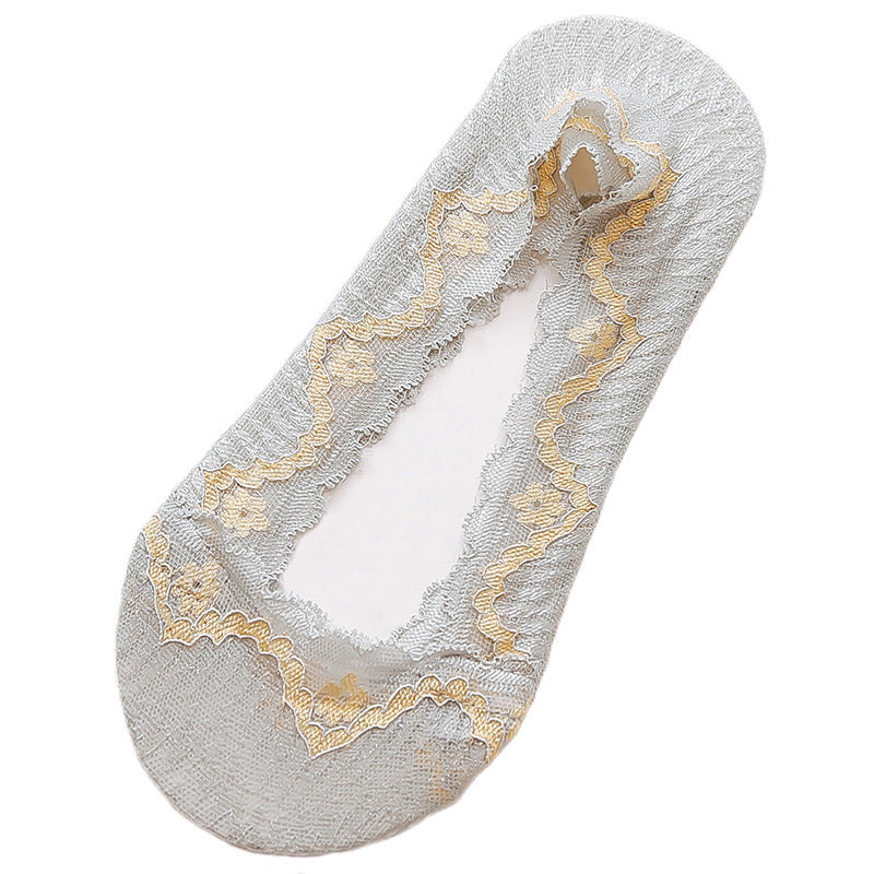 Atmungsaktive Spitzensocken