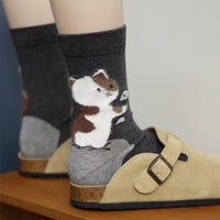 Lässige Socken Mit Katzenmuster