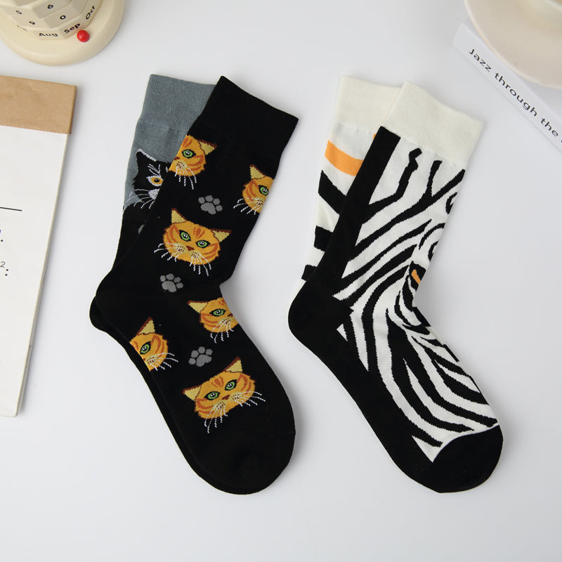 Lässige Asymmetrische Socken